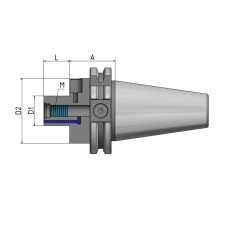 Державка для насадної фрези "Cool Tool" SK 40 - 16 - 60 G2.5 25 000/хв.