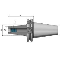 Threaded Shank Adapter SK 40 - M12 - 75 G2.5 25,000/min. conical