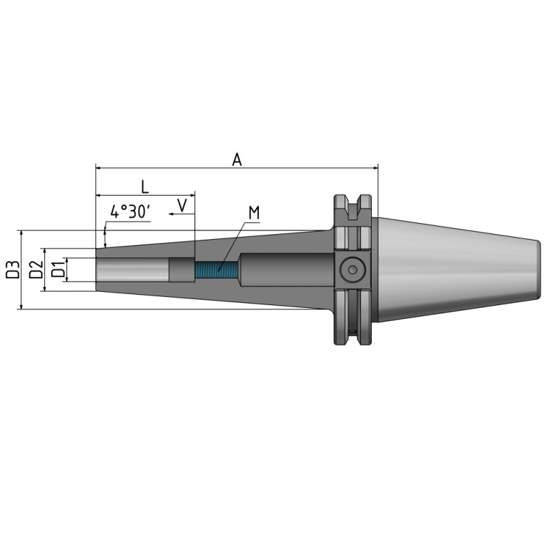 Shrink Fit Chuck 4.5°, slim SK 40 - 5 - 120 G2.5 25,000/min.