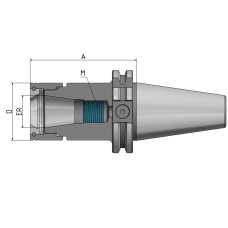 "Hawk Eye" ® Precision-ER-Collet Chuck SK 40 - ER32 - 100 G2.5 25,000/min.
