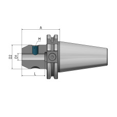 Тримач для кінцевої фрези Weldon SK 50 - 12 - 63 G2.5 25 000/хв.