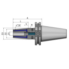 Shrink Fit Chuck 4.5° "Cool Tool" SK 50 - 18 - 80 G2.5 25,000/min.