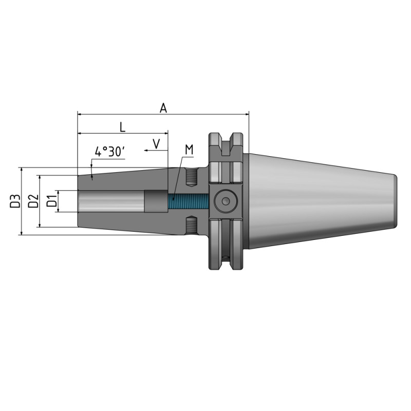 Shrink Fit Chuck 4.5° SK 50 - 16 - 160 G2.5 25,000/min.
