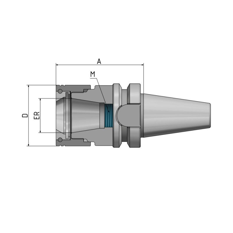 "Hawk Eye" ® Precision-ER-Collet Chuck BT 30 - ER16 - 60 G2.5 25 000/хв.