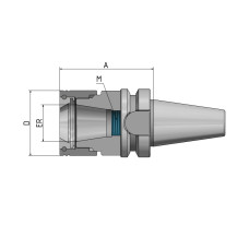 "Hawk Eye" ® Precision-ER-Collet Chuck BT 30 - ER25 - 60 G2.5 25 000/хв.