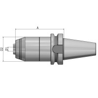 Короткий свердлильний патрон BT 40 - 1/16 - 88 Діапазон затискання 1-16