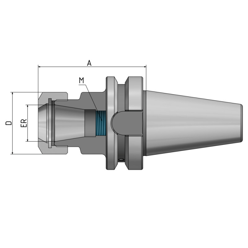Цанговий патрон ER BT 50 - ER32 - 100 G2,5 25 000/хв.