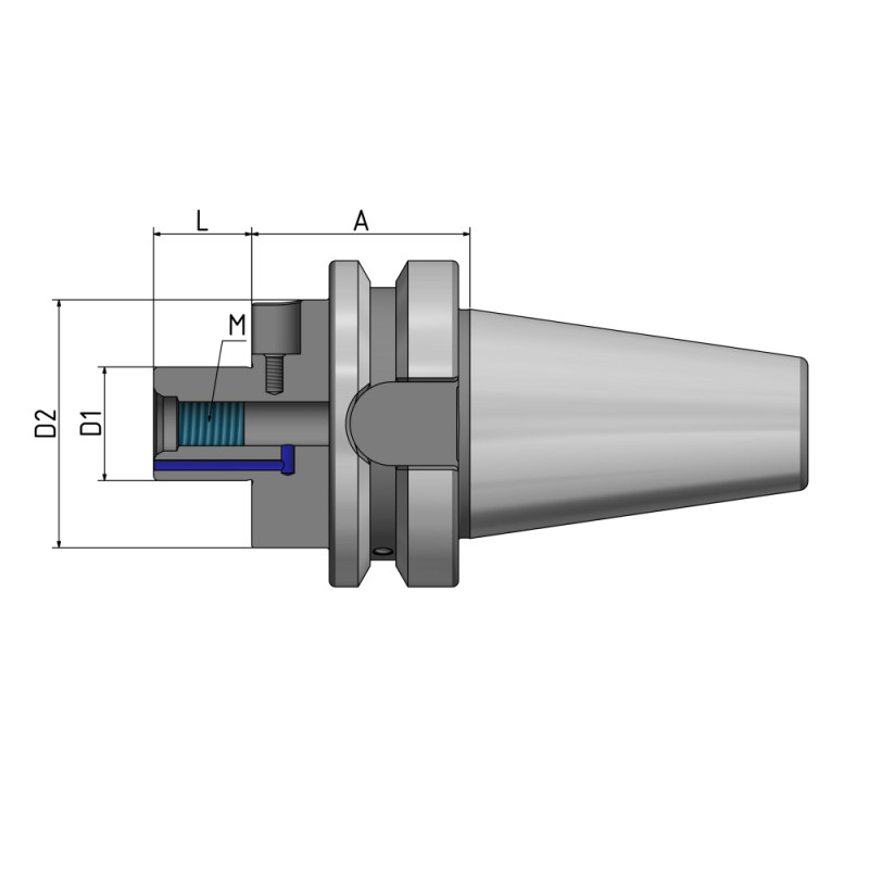 Shell Mill Holder "Cool Tool" "BT Double Contact" BTD 40 - 22 - 35 G2.5 25,000/min.