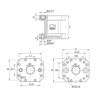 Підйомник ART.614H розміру 3 (166) для багатофункціональних лещат ART.640