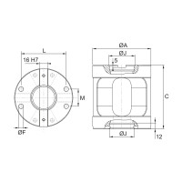 Підйомник ART.614H розміру 1 для багатофункціональних лещат ART.640