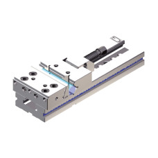 Розмір 5 / 200 мм ART.217 Призматична рухома щелепа зі ступінчастими пластинами для лещат Gerardi стандартної серії