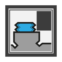 Розмір 3 ART.650U Твердий матеріал GRIP Щелепна пластина (Gerardi)