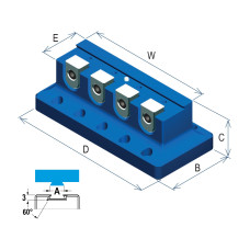 Size 3 ART690 Dovetail Grip Clamping System - Multi (Gerardi)