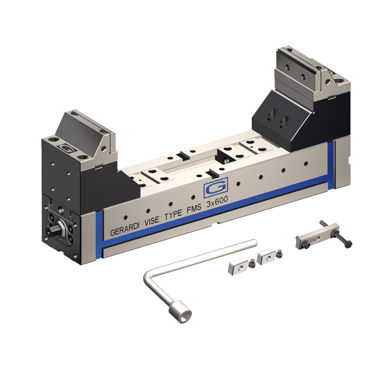600mm Length ART868 FMS Self-Centering Machine Vice, 3-in-1 Clamping (Gerardi)