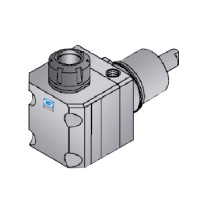 Biglia BMT55 Right Angle Driven Tool ER25 External Coolant, 1 to 1 Ratio, H100 (Gerardi)