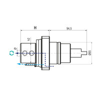 Biglia BMT55 Straight End Mill Holder Driven Tool (Gerardi)