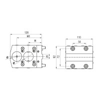BMT60 Boring Bar Holder Double (Gerardi)
