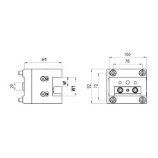 Тримач для токарного різця BMT60 25 мм (Gerardi)
