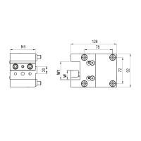 BMT60 OD Turning Tool Holder, Double Sided 25 mm (Gerardi)