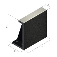 300x230x300mm Угловая колонна с обработанным основанием ART56B
