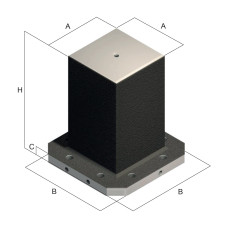170x290mm Base Finished Cube Tombstone - ART53B (Gerardi)