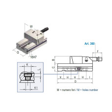 Модульні елементи 146 мм, рухома секція щелепи та основа розміром 3 зі швидкозмінною пластиною - ART102i (Gerardi)