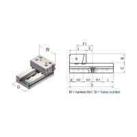 Modular Elements Fixed Jaw Section & Base with Quick Change Plate - ART103Ai (Gerardi)