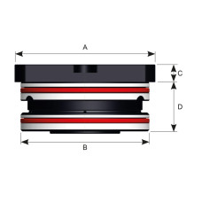 Size 3 Single Type Built-In Mounted Zero Point Module - ART665S (Gerardi)