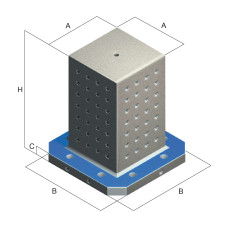 160x290mm Grid Cube Tombstone - ART53E (Gerardi)