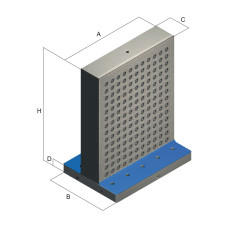Надгробний пам'ятник з двостороннім покриттям та основою 800x150x850 мм - ART55F (Gerardi)
