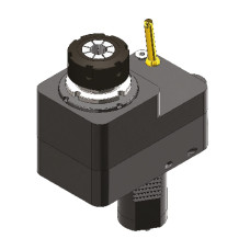 Mazak QTN1 (VDI40) Offset Straight Driven Tool ER25 External Coolant, 1 to 1 Ratio (Gerardi)