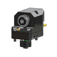 Інструмент Miyano MI38 із заднім зміщенням та подвійним приводом, зовнішня подача охолодження ER20, співвідношення 1:1, H59 (Gerardi)