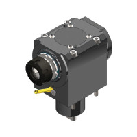 Miyano MI54 Right Angle Driven Tool ER32 Internal (80 bar) Coolant, 1 to 1 Ratio, H75 (Gerardi)