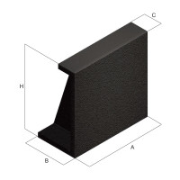 810x535x810mm Rough Milled Angled Tombstone - ART56A (Gerardi)