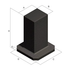 Rough Milled Rectangular Cube Tombstone - ART54A (Gerardi)