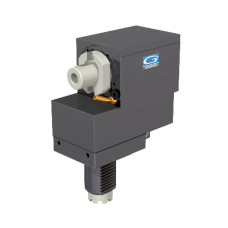 22-міліметровий вивідний патрубок VDI Baruffaldi з прямим приводом, зовнішній тип подачі охолодження, співвідношення 1 до 1 (Gerardi)