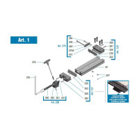 200mm / 8" ART1 Standard Series Vice With Pull Down Grooved Jaws (Gerardi)