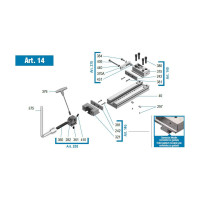 200mm / 8" ART14  Standard Series Vice With Straight Plate Jaws (Gerardi)