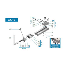 95mm / 4" ART15 Standard Series Vice With Grip Jaw Plates (Gerardi)