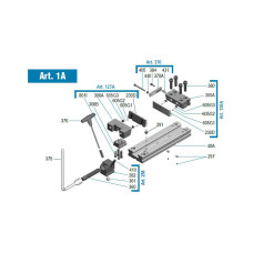 125mm / 5" ART1A Standard Flex Vice With Quick Hand Change Jaws (Gerardi)