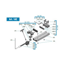 100mm / 4" ART1AZ Standard Flex Vice (Zero Point) With Quick Hand Change Jaws (Gerardi)
