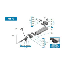 175mm / 7" ART1Z Standard Series Vice With Pull Down Grooved Jaws (Gerardi)