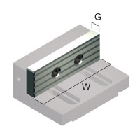 ART243 Hardened Grooved Straight Jaw Plate (Gerardi)