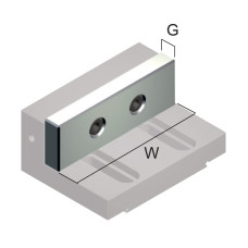ART245 Загартована гладка пряма пластина щелепи (Gerardi)
