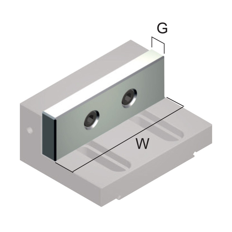 Size 4 ART245 Hardened Smooth Straight Jaw Plate (Gerardi)