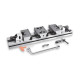 200mm / 8" ART30 Standard Series Vice (XL Double) With Pull Down Grooved Jaws (Gerardi)