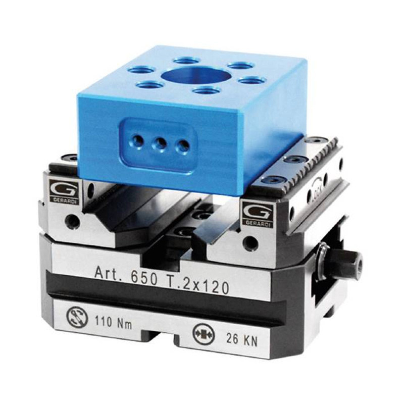 80mm / ART650 CompactGRIP Vice With Reversible Hard Jaws  - ART650 Series (Gerardi)