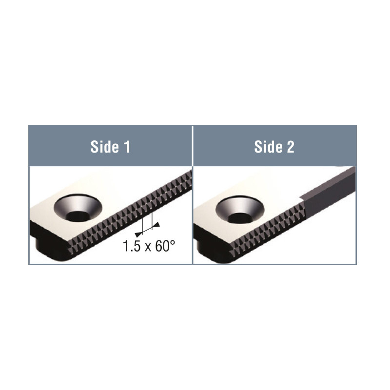 Single Size3 ART605T G01 Standard Smooth & Rough Jaw Plate (Gerardi)