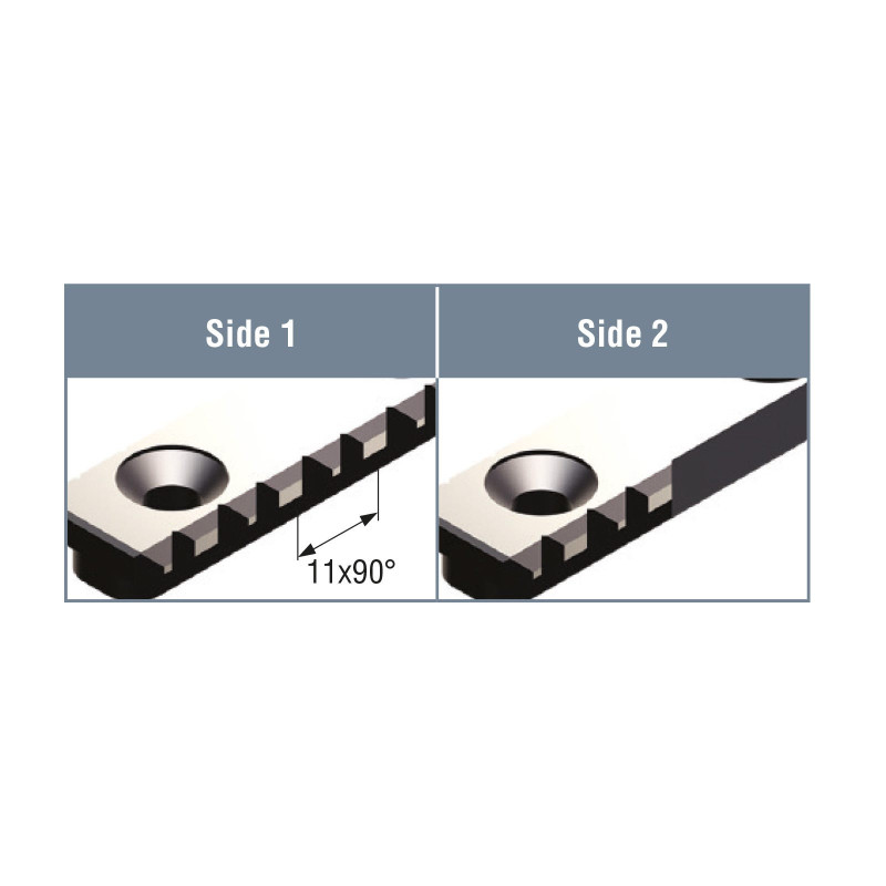 Single Size 2 ART605T G11 Soft Smooth & Rough Jaw Plate (Gerardi)