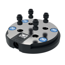 ART660 Кругла швидкозмінна алюмінієва підставка для лещат компактного захвату (Gerardi)